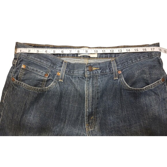 Levi Strauss & Co Signature Bootcut 38x32 Men's Blue Jeans 100% Cotton 5 Pocket - Picture 2 of 16